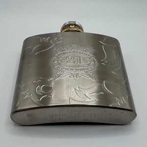 Royal Salute Scotch Whiskey Stainless Steel 4 oz Flask